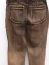OUDE WAAG 25 Early Autumn Washed Stretch Denim Flared Pants OW-OW-25PF-PT05C1BL094-HZ Black Brown